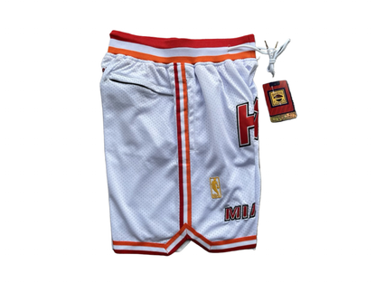 Miami Heat ‘HWC’ ‘Just Don’ NBA Uniform Style Shorts