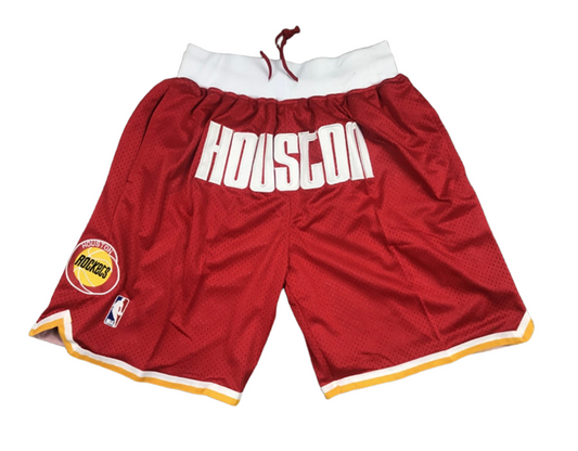 Houston Rockets Retro ‘Just Don’ NBA Style Shorts