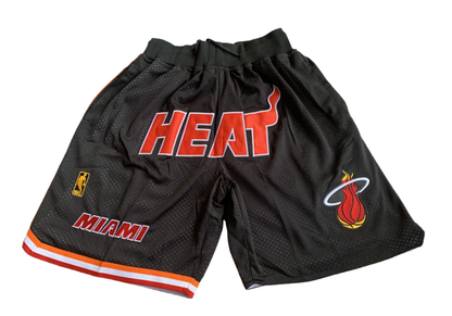 Miami Heat ‘HWC’ ‘Just Don’ NBA Uniform Style Shorts