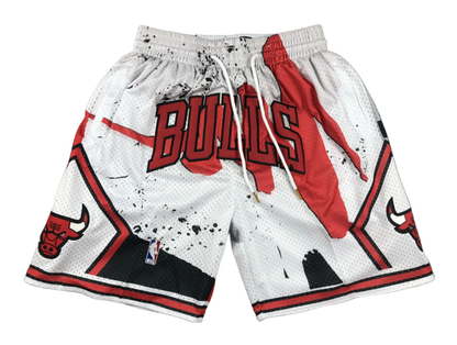 Chicago Bulls Splatter Edition Uniform ‘Just Don’ NBA Style Shorts