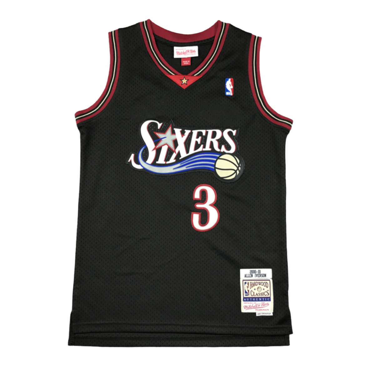 ‘Allen Iverson’ Hardwood Classics Philadelphia 76ers Throwback Jersey