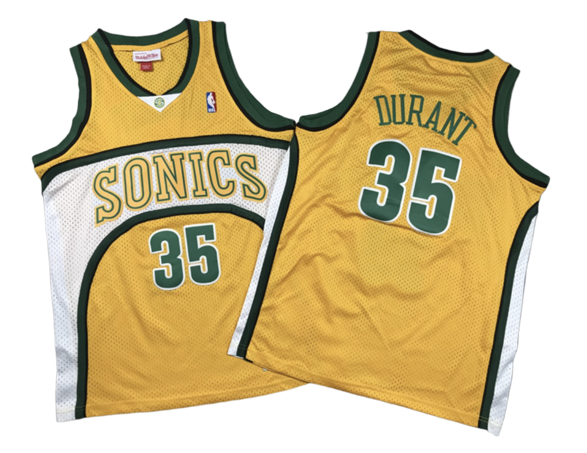 ‘Kevin Durant’ Hardwood Classics Seattle Supersonics Jersey