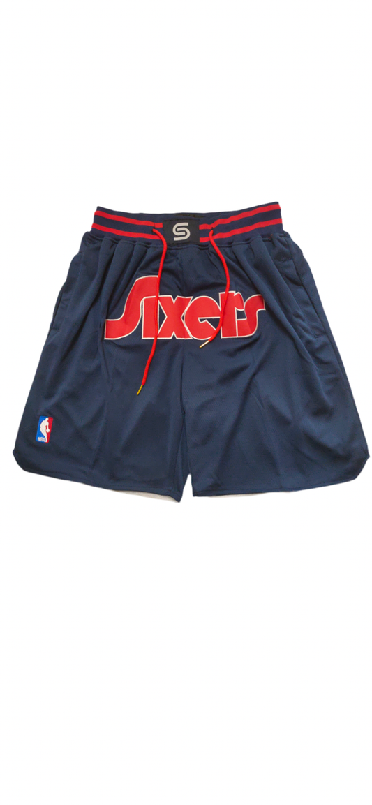 Philadelphia 76ers Throwback ‘Sixers’ Uniform ‘Just Don’ NBA Style Shorts