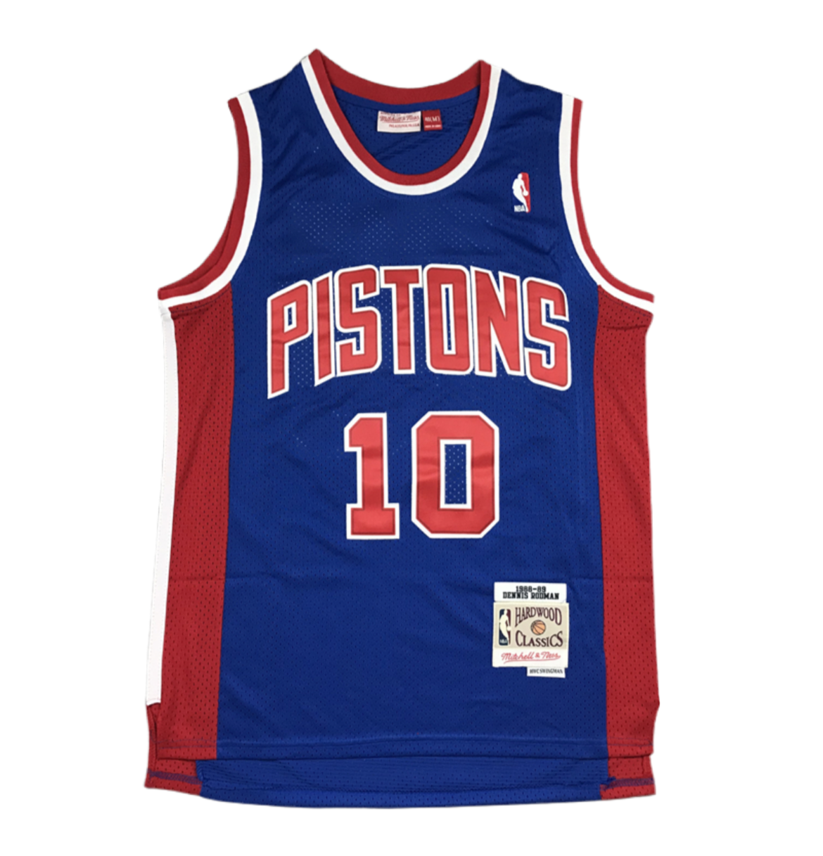 Dennis Rodman’ Hardwood Classic Detroit Pistons Throwback Uniform Jersey