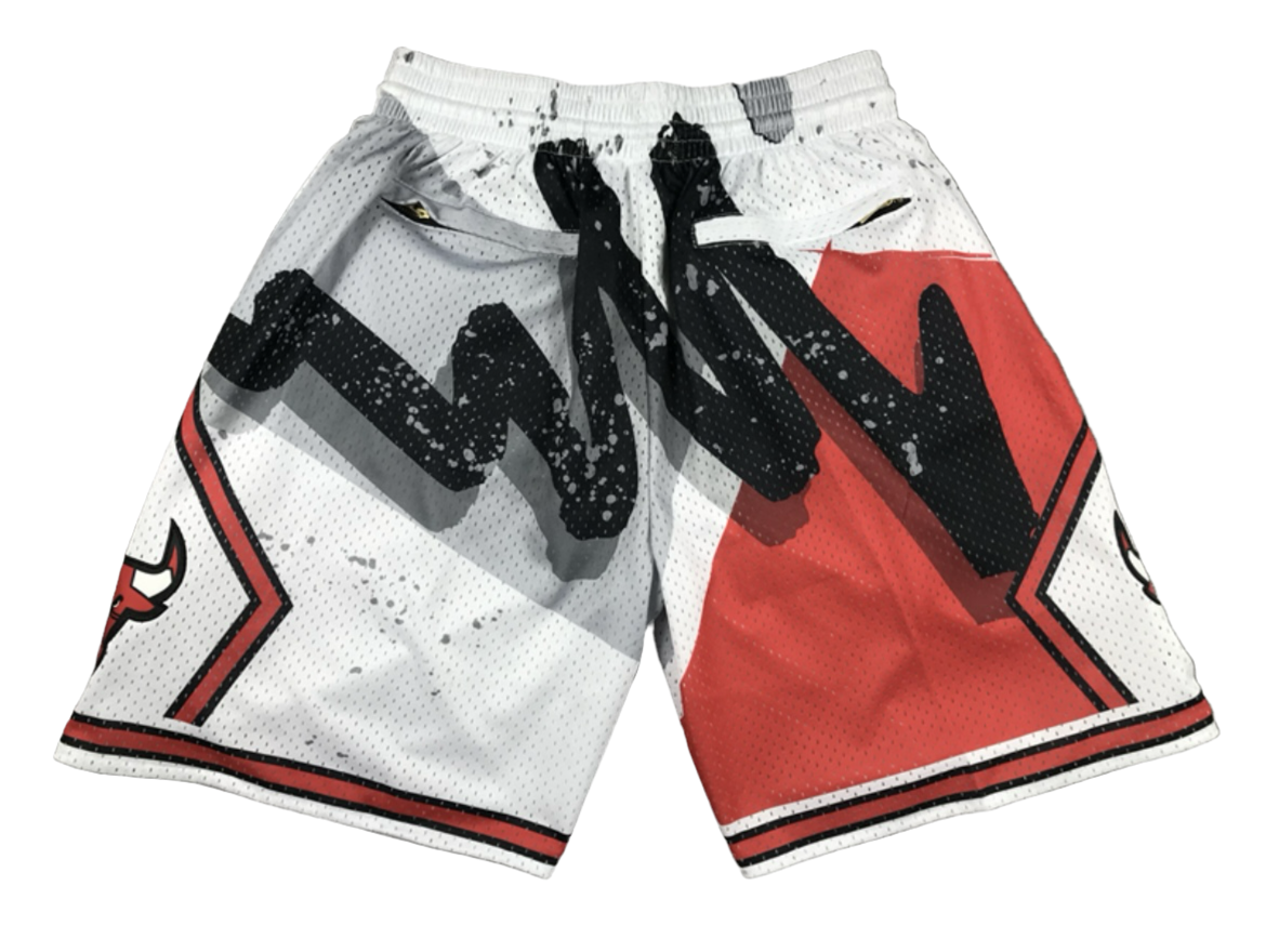 Chicago Bulls Splatter Edition Uniform ‘Just Don’ NBA Style Shorts