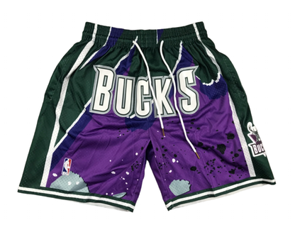 Milwaukee Bucks Splatter Edition ‘Just Don’ NBA Style Shorts