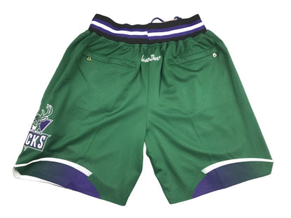 Milwaukee Bucks Throwback Uniform 'Just Don' NBA Style Shorts