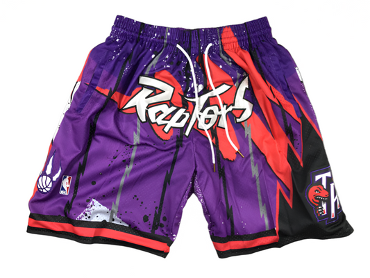 Toronto Raptors Splatter 'Just Don' NBA Style Shorts