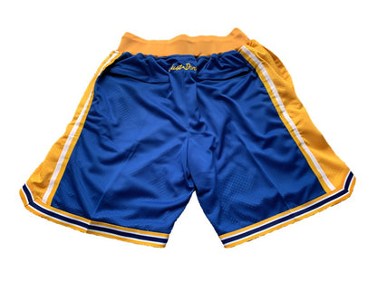 Golden State Warriors Throwback Uniform 'Just Don' NBA Style Shorts