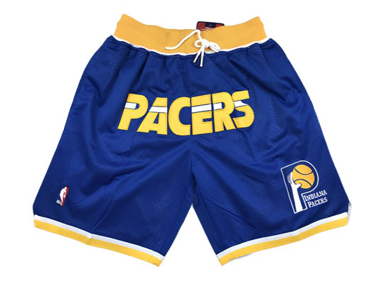 Indiana Pacers Throwback Uniform 'Just Don' NBA Style Shorts