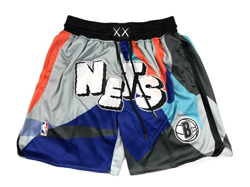 Brooklyn Nets Black Alternate Uniform NBA Style Shorts