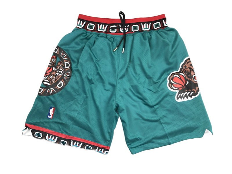 Memphis Grizzlies Alternate Throwback Uniform 'Just Don' Style Shorts