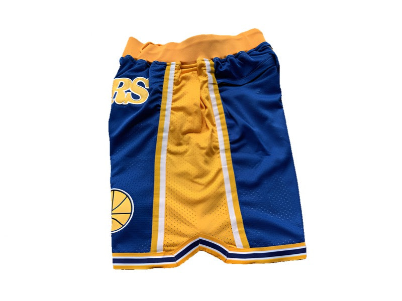 Golden State Warriors Throwback Uniform 'Just Don' NBA Style Shorts