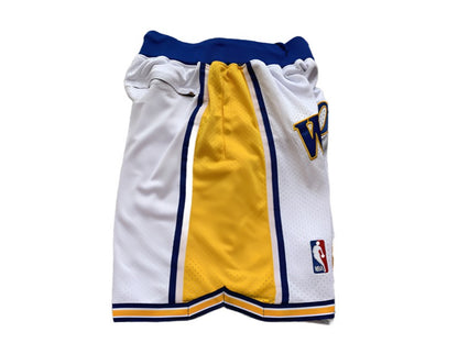 Golden State Warriors Throwback Uniform 'Just Don' NBA Style Shorts