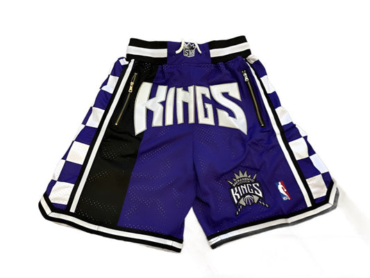 Sacramento Kings Alternate Throwback Uniform NBA Style Shorts