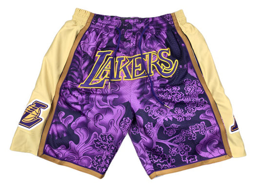 Los Angeles Lakers Chinese New Year NBA Style Shorts