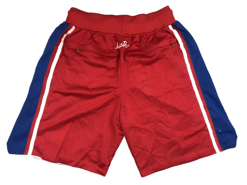 Philadelphia 76ers Throwback Team Uniform NBA Style Shorts