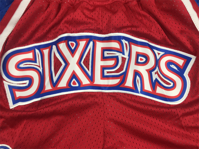 Philadelphia 76ers Throwback Team Uniform NBA Style Shorts