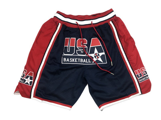 92' Olympic Dream Team USA Uniform NBA Style Shorts