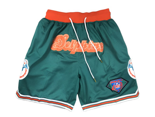 Miami Dolphins Uniform 'Just Don' NFL Style Shorts