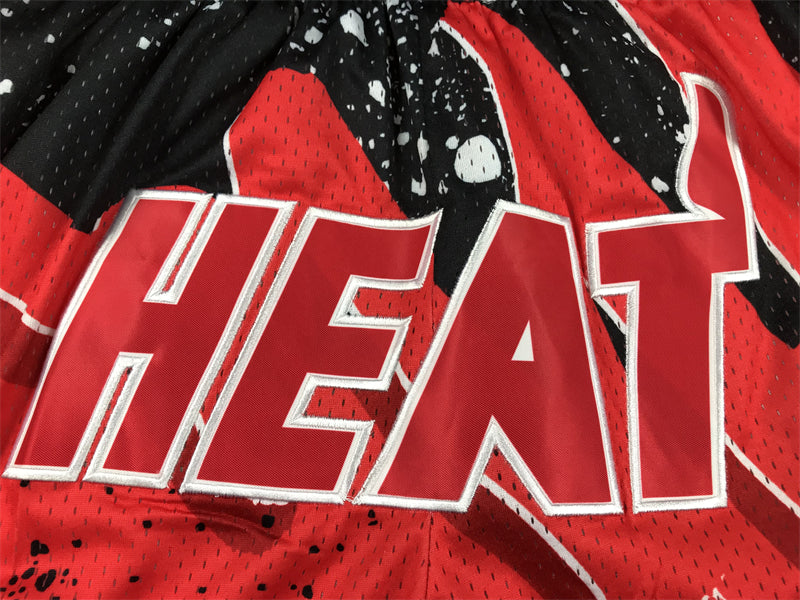 Miami Heat 'Splatter' Uniform NBA Style Shorts