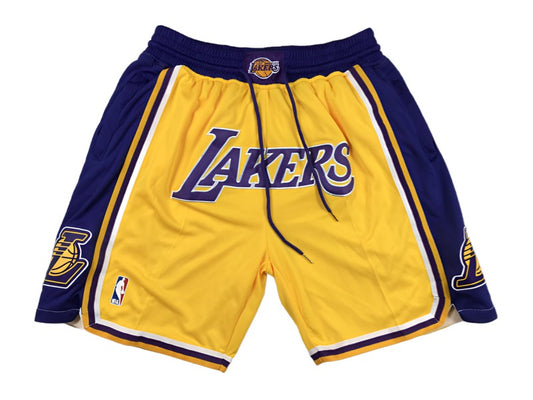 Los Angeles Lakers Away Team Uniform NBA Style Shorts