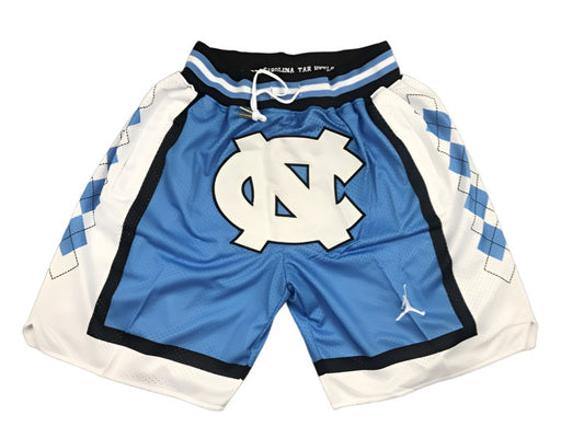 UNC Tar-Heels Retro 'Just Don' NCAA Style Shorts