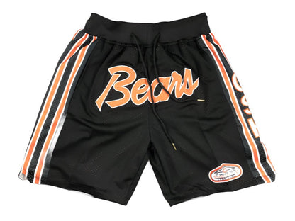 Chicago Bears Black Uniform 'Just Don' NFL Style Shorts