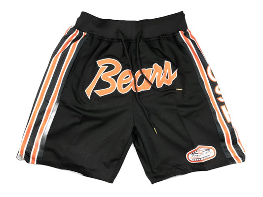 Chicago Bears Black Uniform 'Just Don' NFL Style Shorts