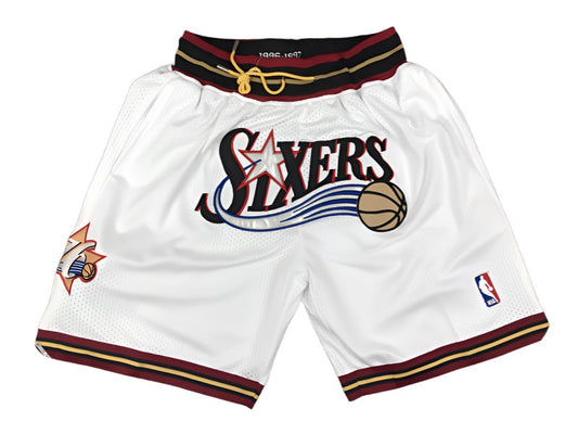 Philadelphia 76ers Throwback Uniform 'Just Don' NBA Styled Shorts